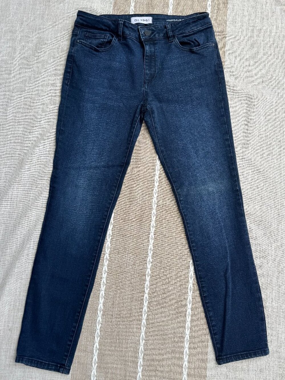 DL1961 Margaux Instasculpt Ankle Skinny Jeans - Bentley Wash - Indigo
